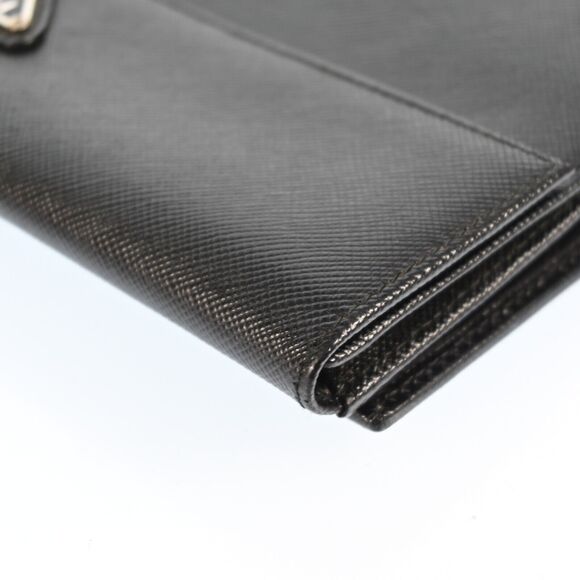 Auth Prada Saffiano Logos Leather Long #136475P17B and unbranded chain bundle - Picture 9 of 15